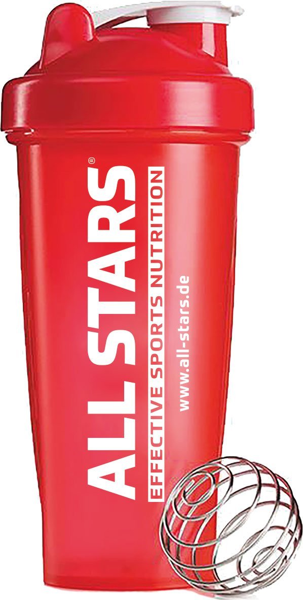 Šejkr all stars červený 600ml