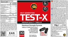 TEST-X etiketa