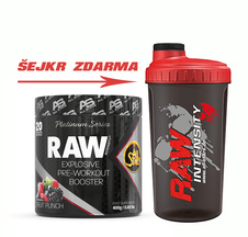 RAW platinum + šejkr
