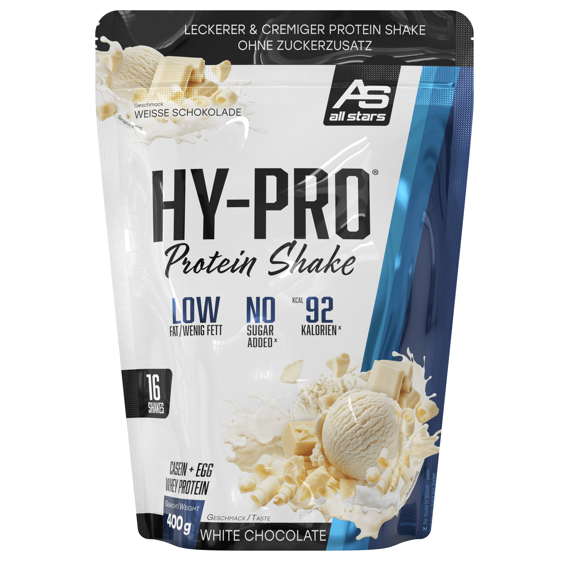 All Stars ALL STARS HY PRO PROTEIN SHAKE  400G Bílá čokoláda