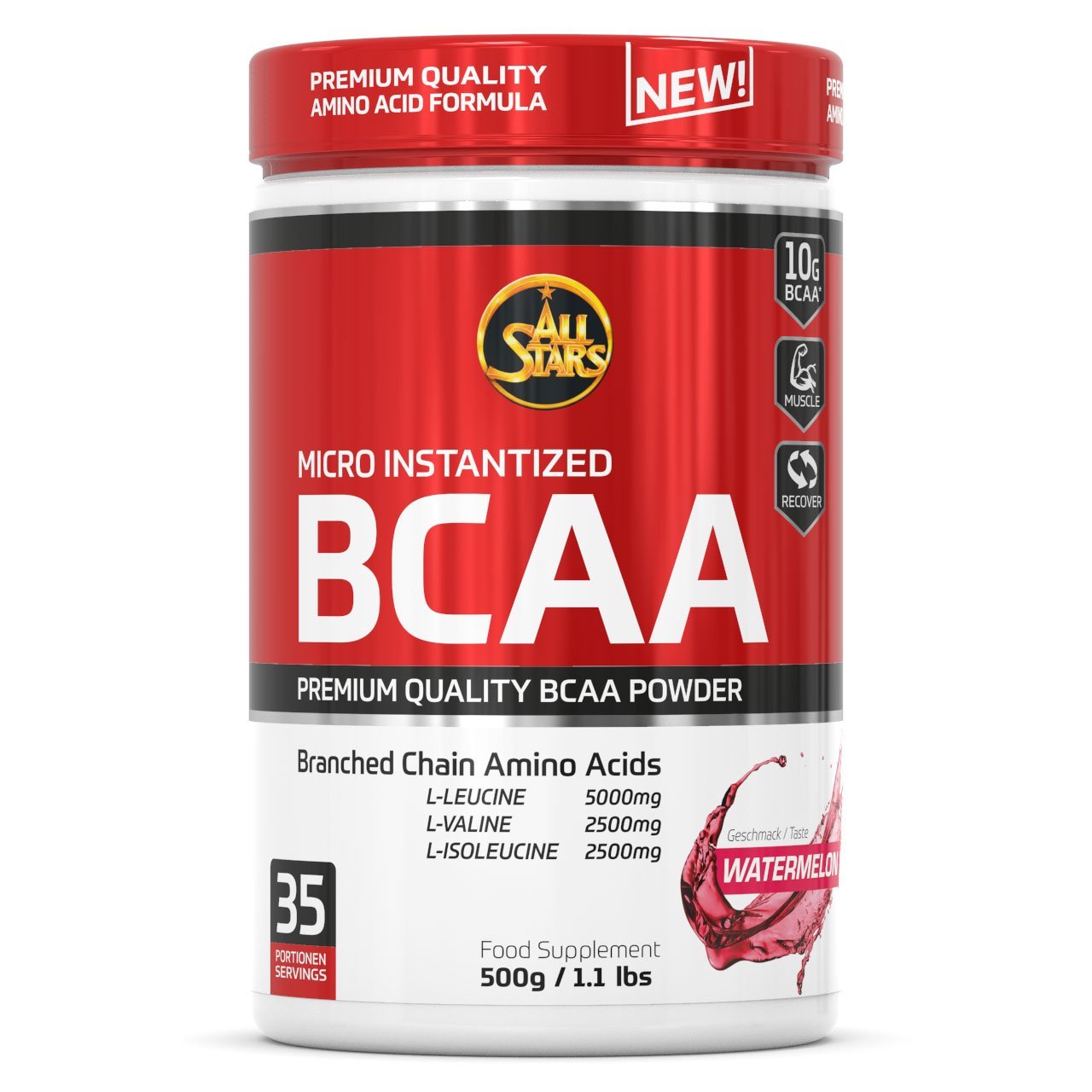 Aminokyseliny All Stars BCAA POWDER S PŘÍCHUTÍ 500g