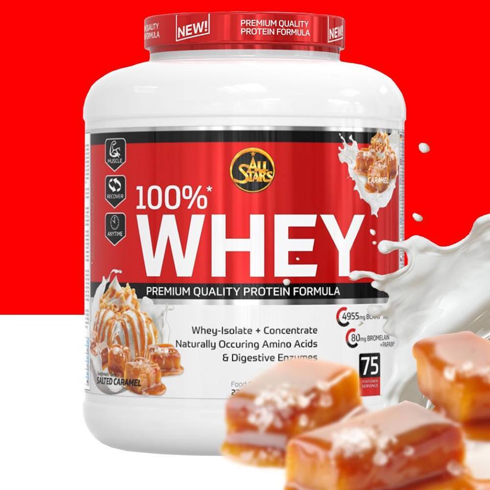 All Stars ALL STARS 100% WHEY PROTEIN 2270g  Slaný karamel