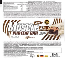 Složení Muscle bar čokoláda-karamel